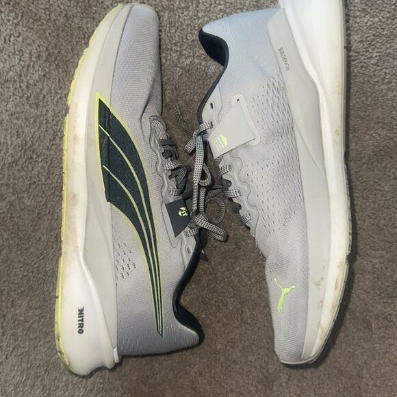 Puma Men’s Eternity Nitro Running Mens Grey Sneakers Athletic Shoes! main image 5